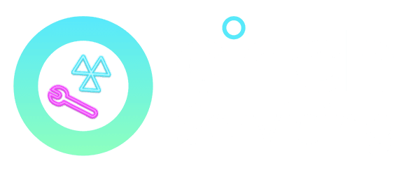 Colorful 3D elements on a gradient background include an up-arrow icon and a wrench, suggesting themes of improvement or tools.